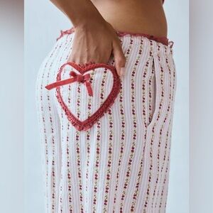 🆕💖V Day Floral Heart Pajama Pants